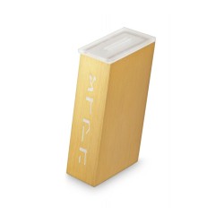 Adi Sidler Contemporary Brushed Aluminum Tzedakah ... | Tzedakah boxes