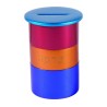 Yair Emanuel Round Anodized Aluminum Charity Tzeda... | Tzedakah boxes