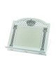 White Wood Table Shtender Crown and Pil... | Book Stands and Shtenders