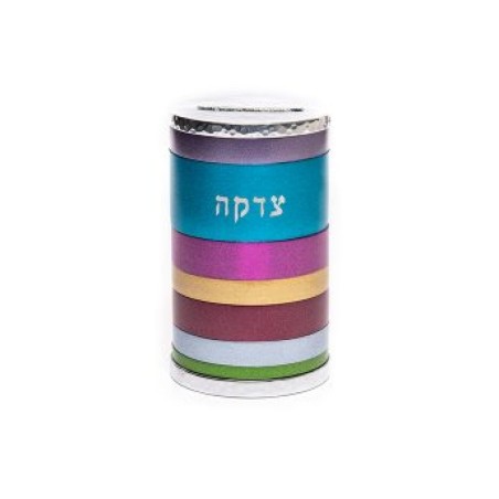 Yair Emanuel Cylinder Charity Tzedakah Box Horizon... | Tzedakah boxes