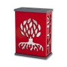 Agayof Tree Of Life Aluminum Tzedakah Box Red | Tzedakah boxes