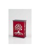 Agayof Tree Of Life Aluminum Tzedakah Box Red | Tzedakah boxes