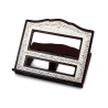 Matte Shiny Silver Plate Table Stender | Bar Mitzvah Gifts
