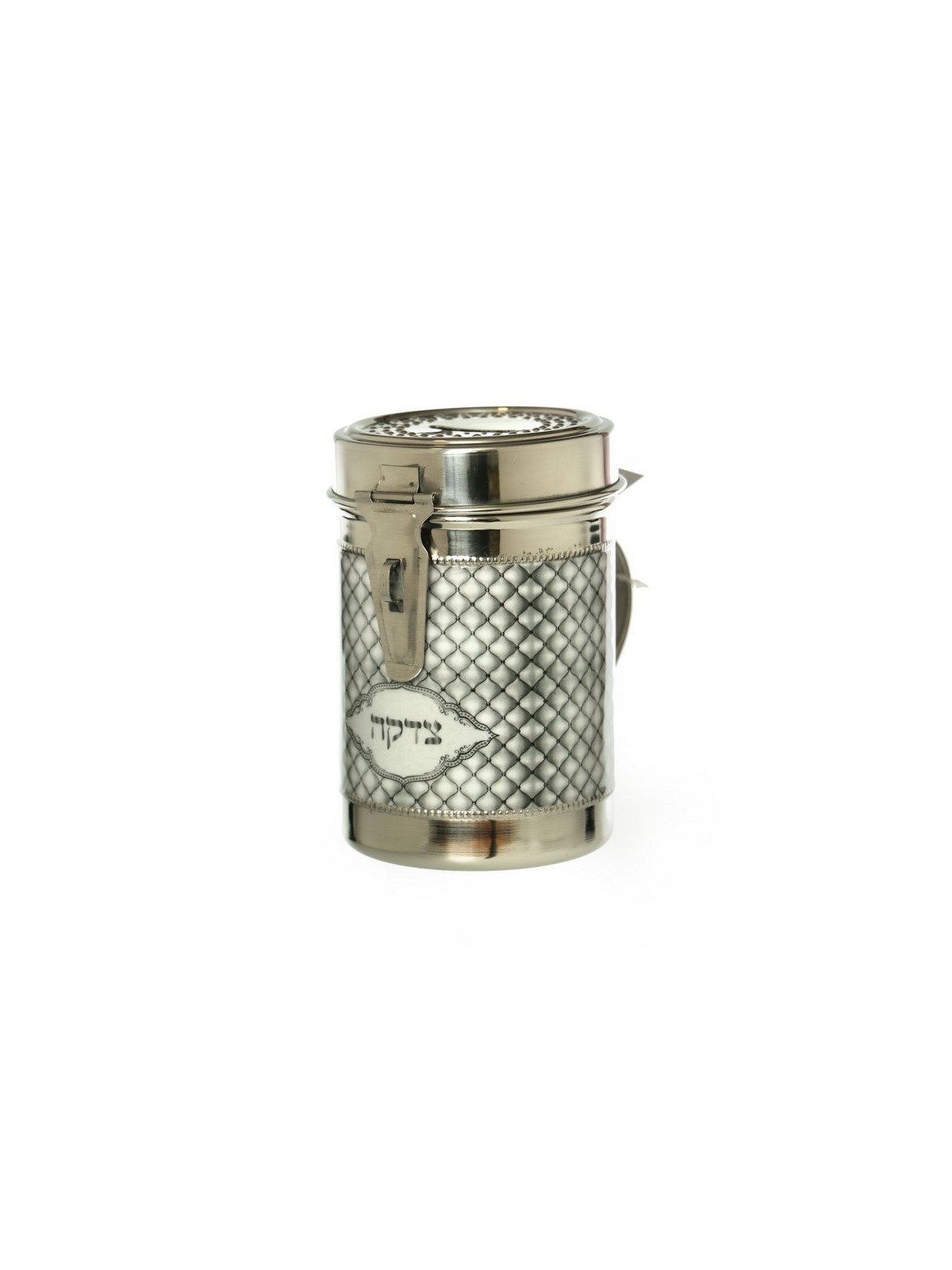 Tall Stainless Steel Charity Box with Handle Gleam... | Tzedakah boxes