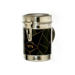 Tall Stainless Steel Charity Box with Handle Rando... | Tzedakah boxes