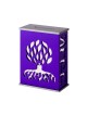 Agayof Tree Of Life Aluminum Tzedakah Box Purple | Tzedakah boxes