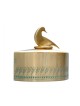 Shraga Landesman Brass Patina Charity Box Wheat De... | Tzedakah boxes
