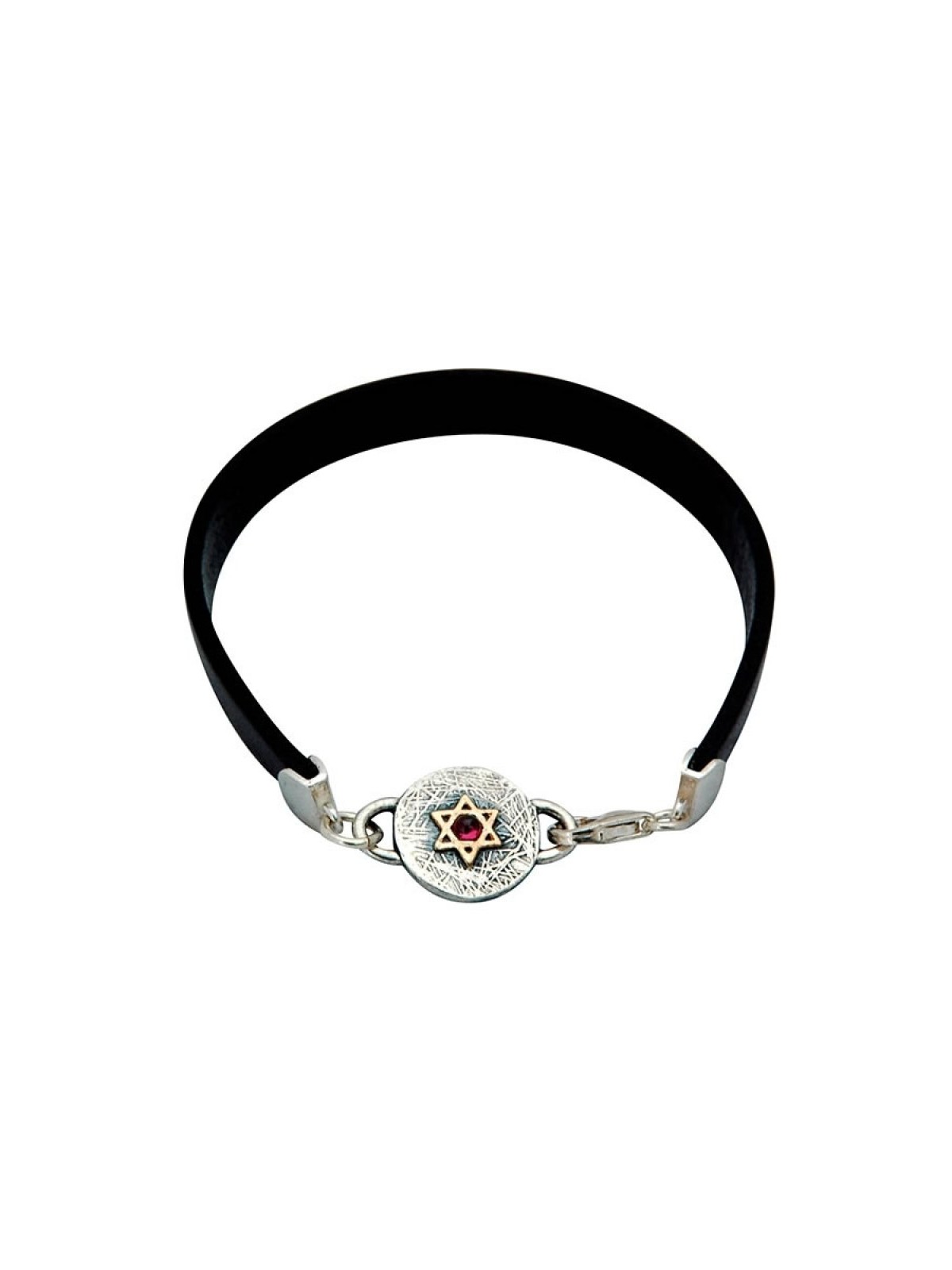 Leather Ana BeKoach Jewish Bracelet by ... | Bracelets by Golan Studio