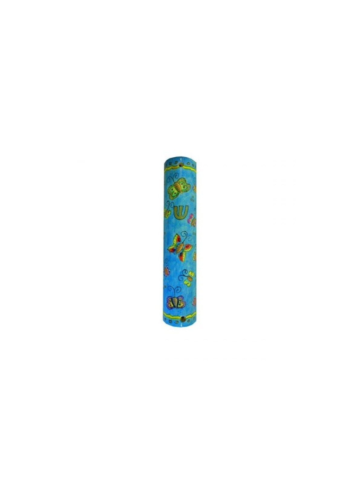 Yair Emanuel Small Hand Painted Wood Mezuzah ... | Mezuzahs by Emanuel