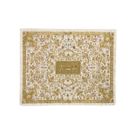 Yair Emanuel Full Embroidery Challah Cover Flowers... | Challah Covers
