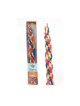 Handmade Braided Beeswax Havdalah Candle Colorful | Havdalah Candles