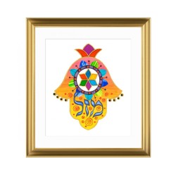Dvora Black Oriental Hamsa in Yellow Mazal in... | Kids Games and Toys