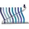 Yair Emanuel Anodized Aluminum Hanukkah Menorah ... | Hanukkah Menorah