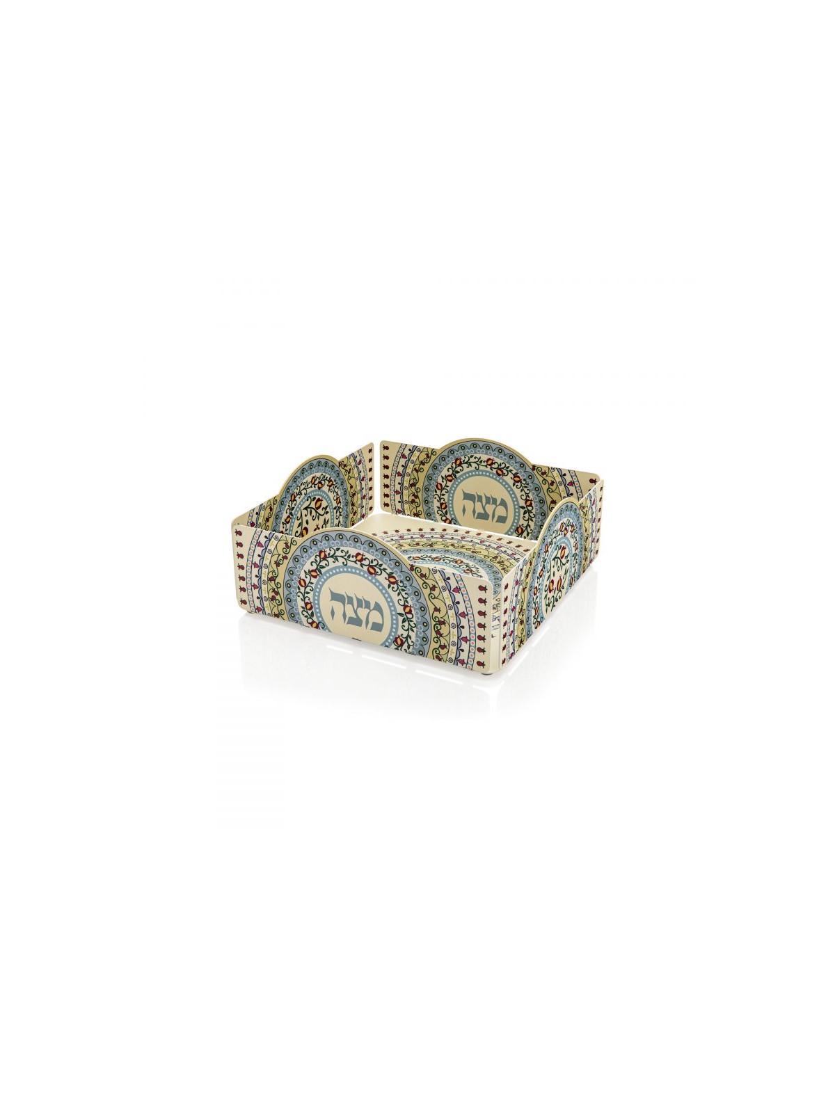 Dorit Judaica Raised Square Matzah Tray w... | Jewish Gift from Israel