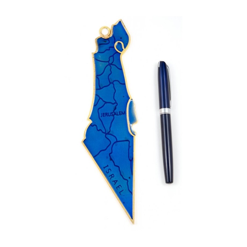Decorative Map of Israel Wall Hanging Enamel  B... | House Decorations