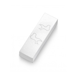 Adi Sidler Brushed Aluminum Car Mezuzah Peace Doves  ... | Car Mezuzah