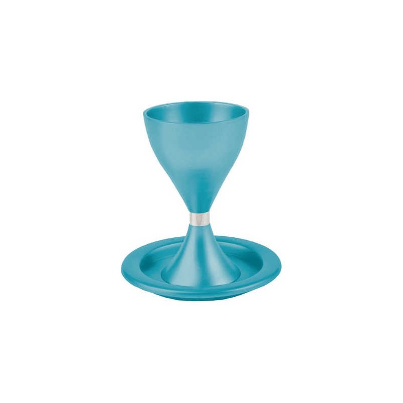Turquoise Anodized Aluminum Kiddush Cup By Yair Em | Kiddush Cups | Ju