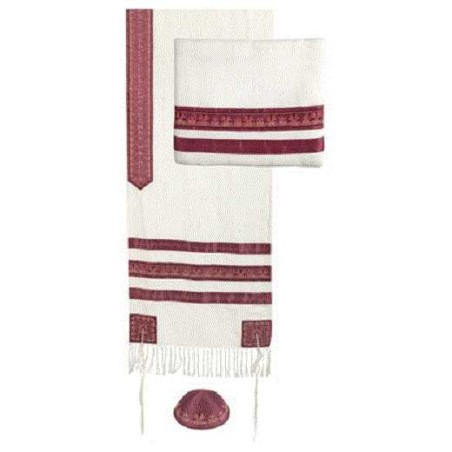 Date Palms Embroidered Tallit Set By Yair Emanuel | Tallit/Tallis | Ju