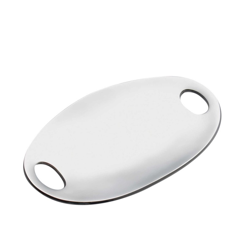 Alloy Pebble Handled Tray - 14" | Home Goods | Judaica