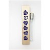 Glass & Maple Wood Heart Keepsake Mezuzah Case By  | Wedding | Judaica