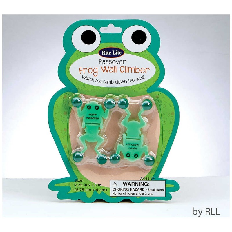 Set of 2 Passover Frog Wall Climbers | Passover | Judaica