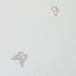 White with Gold/Silver Butterfly Design Tablecloth | Home Goods | Juda