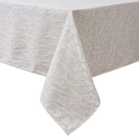 White Jacquard Tablecloth | Home Goods | Judaica