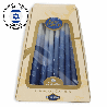 Premium Handcrafted Hanukkah Candles - Blue Marble | Artists and Desig
