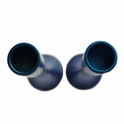 Turquoise Anodized Aluminum Candlesticks By Yair E | Candle Holders |