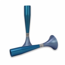 Turquoise Anodized Aluminum Candlesticks By Yair E | Candle Holders |