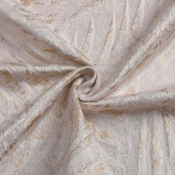 White Gold Leaves Jacquard Tablecloth | Home Goods | Judaica