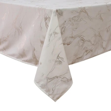 Stormy White Gold Velvet Tablecloth | Home Goods | Judaica