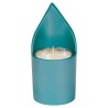Teal Anodized Yahrtzeit Candle Holder By Yair Eman | Yahrzeit Candles
