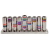 Multicolor Rings Hammered Menorah By Yair Emanuel | Hanukkah | Judaica