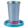 Anodized Geometric Kiddush Cup | Kiddush Cups | Judaica