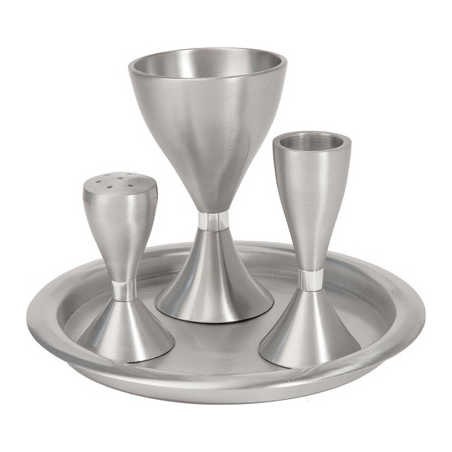 Silver Anodized Havdalah Set | Havdalah Sets & Spice Boxes | Judaica