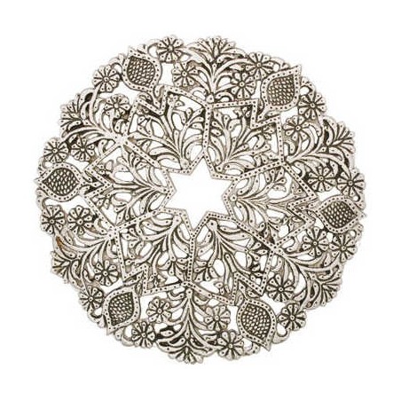 Filigree Flowers Aluminum Trivet | Home Goods | Judaica