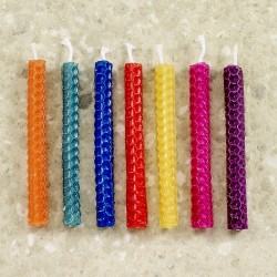 Festive Beeswax Chanukah Candles | Hanukkah | Judaica