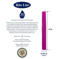 Festive Beeswax Chanukah Candles | Hanukkah | Judaica