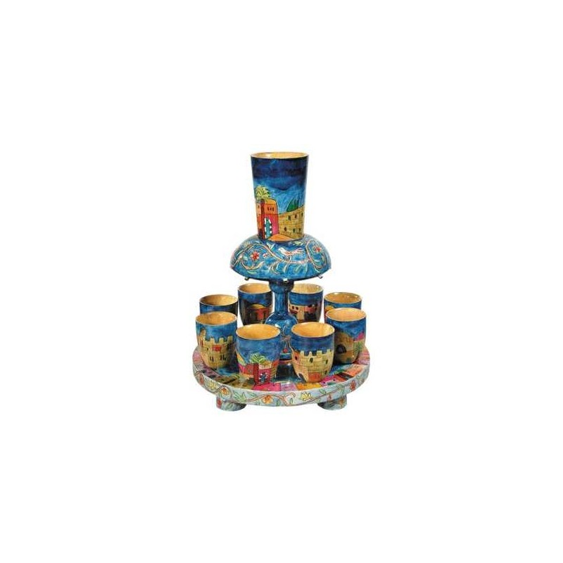 Jerusalem Kiddush Fountain | Kiddush Cups | Judaica