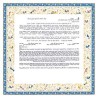 Birds of Paradise - Blue Ketubah | All Judaica | Judaica