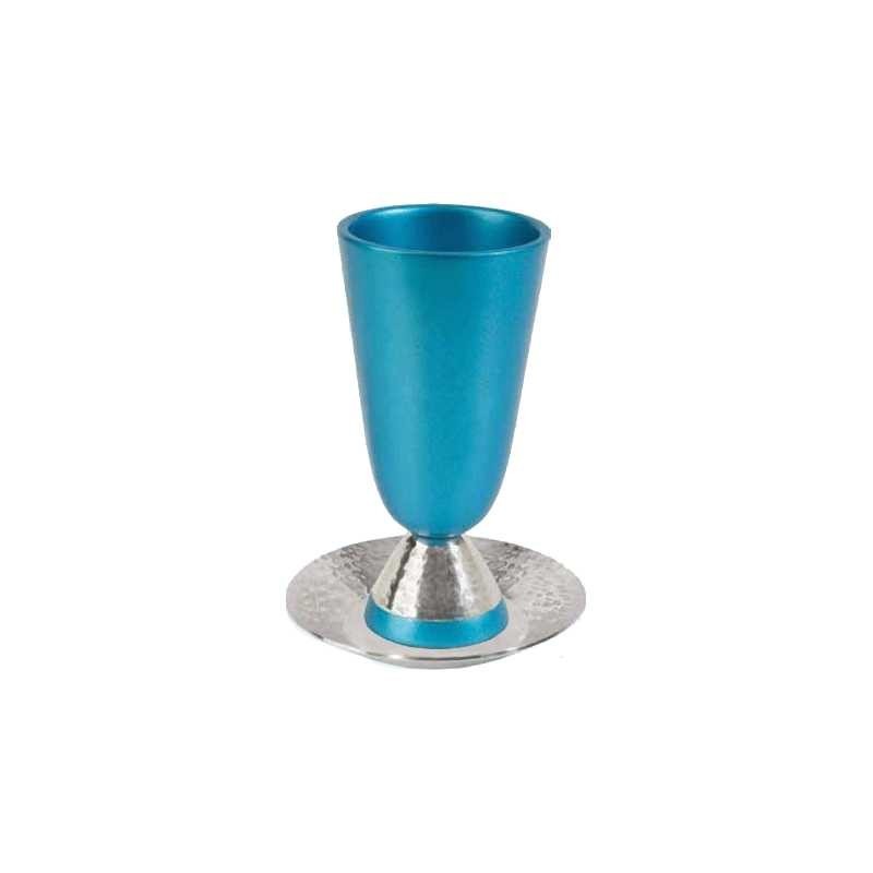 Sleek Turquoise Kiddush Cup | Kiddush Cups | Judaica