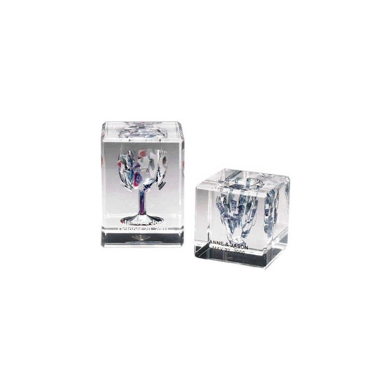 Cubed Wedding Glass Keepsake | Wedding | Judaica