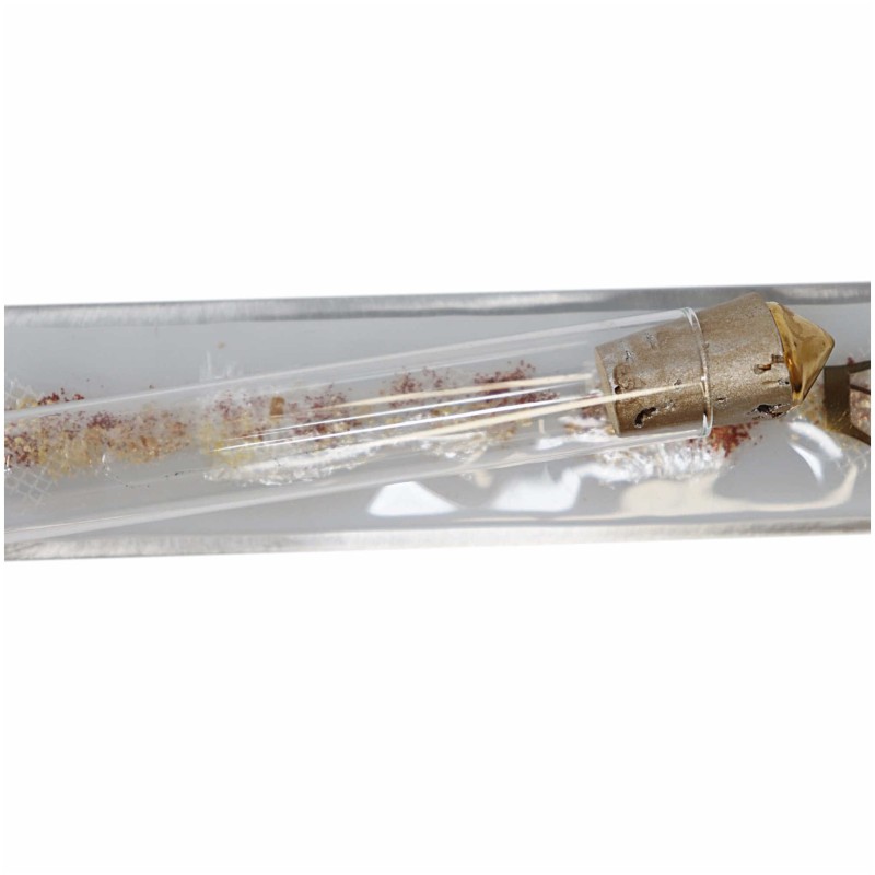 White Collage Wedding Glass Keepsake Mezuzah Case | Wedding | Judaica