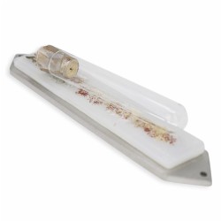 White Collage Wedding Glass Keepsake Mezuzah Case | Wedding | Judaica
