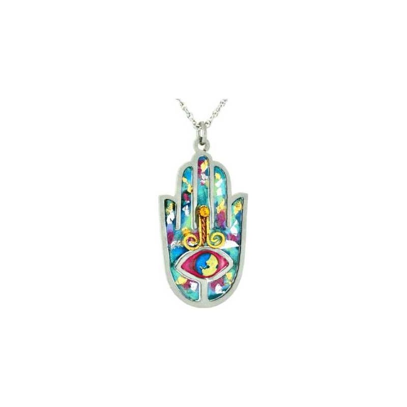 Blue Hamsa Necklace | Jewelry | Judaica