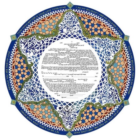 Round Song of Songs Ketubah | All Judaica | Judaica