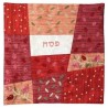 Red Pomegranate Patchwork Matzah Cover | Passover | Judaica