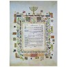 Menorah Vine Ketubah | All Judaica | Judaica