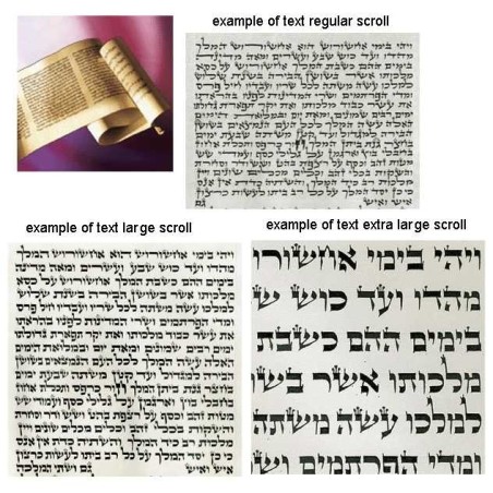 Megillah Esther Scroll - Chabad Large | Purim | Judaica